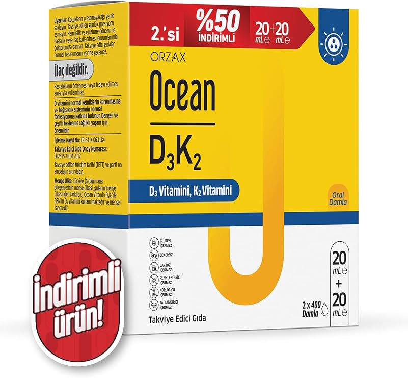 Orzax Ocean D3K2 Damla 2.%50 Indirimli