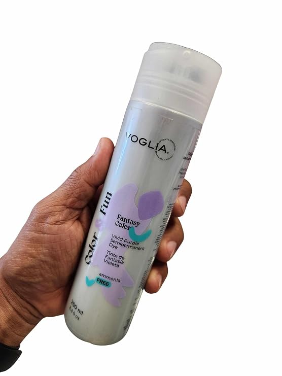 Voglia Hair Products Tintes Fantasia, Plata 8.4 fl oz (Fantasia Violeta, 8.4 fl oz)