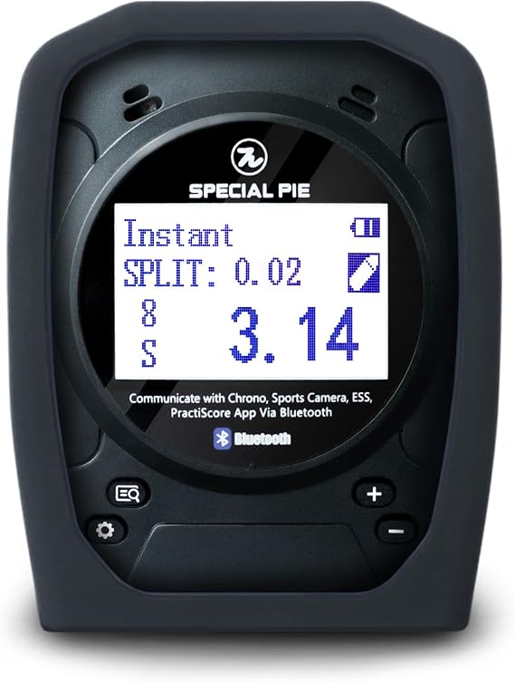 Shot Timer and Silicone Case Bundle (Black/Black)
