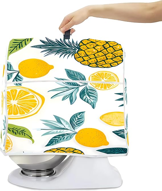 Mixer Dust Cover for 6-8 Qt Stand Mixer, Cloth Cover with 2 Storage Pockets for Stand Mixer Protective Covers Large for 6-8 Quart Mixer