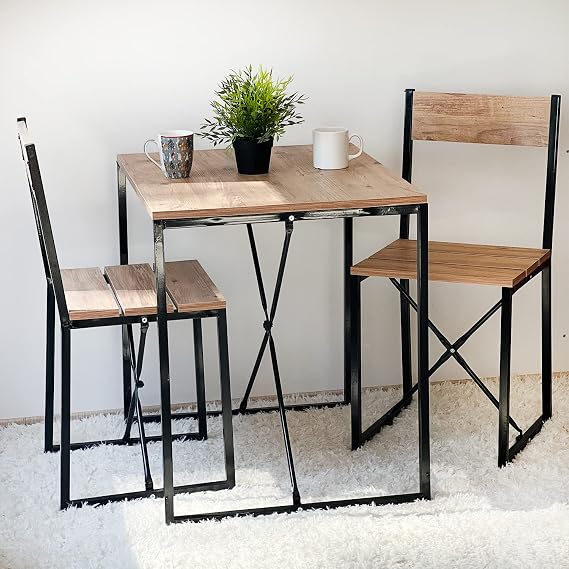 Weblonya-Kitchen Table Chair Set 2 Person Table Set 5135