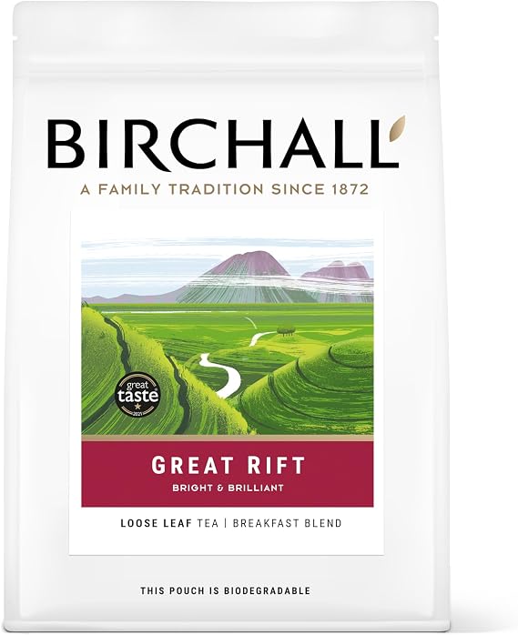 Birchall Tea, Great Rift Breakfast Blend, Breakfast Black Tea Bursting with Full Flavour, Prefect Loose Leaf Tea Gift Set, 250g Loose Leaf Tea