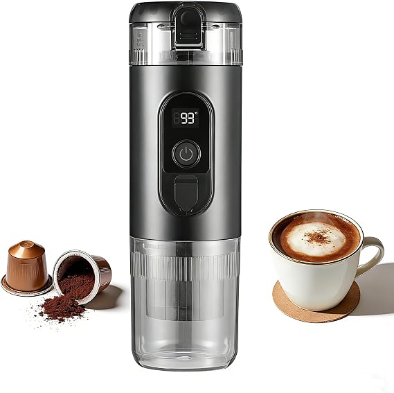 20 Bar Portable Self Heating Electric Espresso Machine Travel Coffee Maker