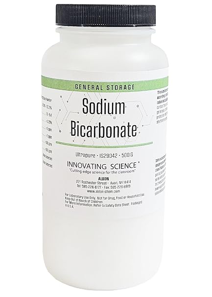 Innovating Science Ultrapure Sodium Bicarbonate, 500g | High-Purity Crystalline Powder for Laboratory & Biochemical Applications | 99.0-100.5% Purity | RNase & DNase Free