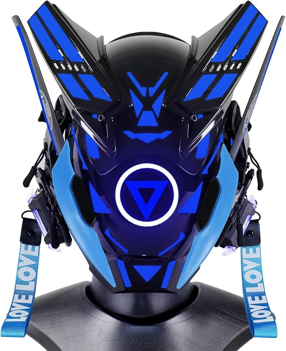 Futuristic Punk Gothic Cyber Mask Techwear Christmas Cosplay Men