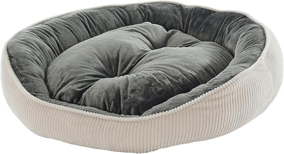 Pet Dreams Legend Lüks Kedi/Köpek Yatağı, Kaymaz Altlık, Sertifikalı Peluş Kumaş, Yıkanabilir, Silikon Elyaf Dolgulu (60 x 50 cm)
