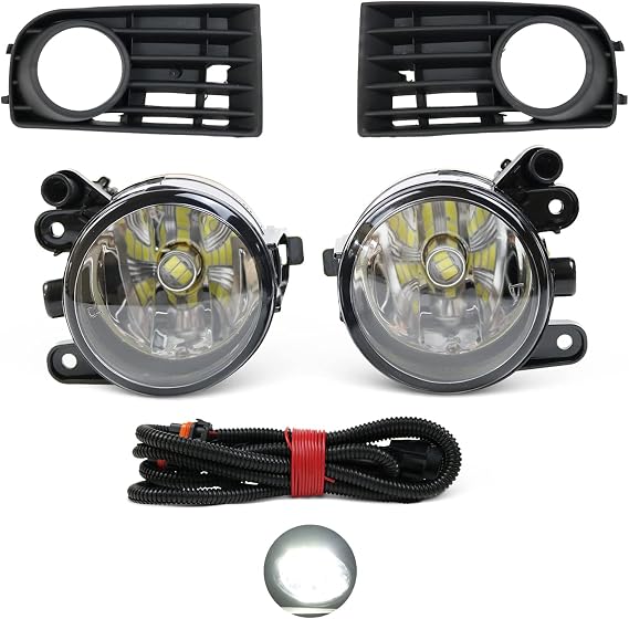 LED Car Light For VW Golf 5 A5 MK5 R32 2004 2005 2006 2007 2008 2009 New Front LED Car Fog Light Fog Lamp Grille Wire