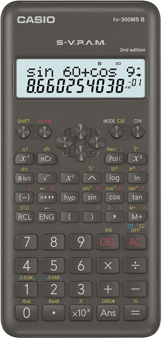 Casio FX-300MSB-W-IT Scientific Calculator