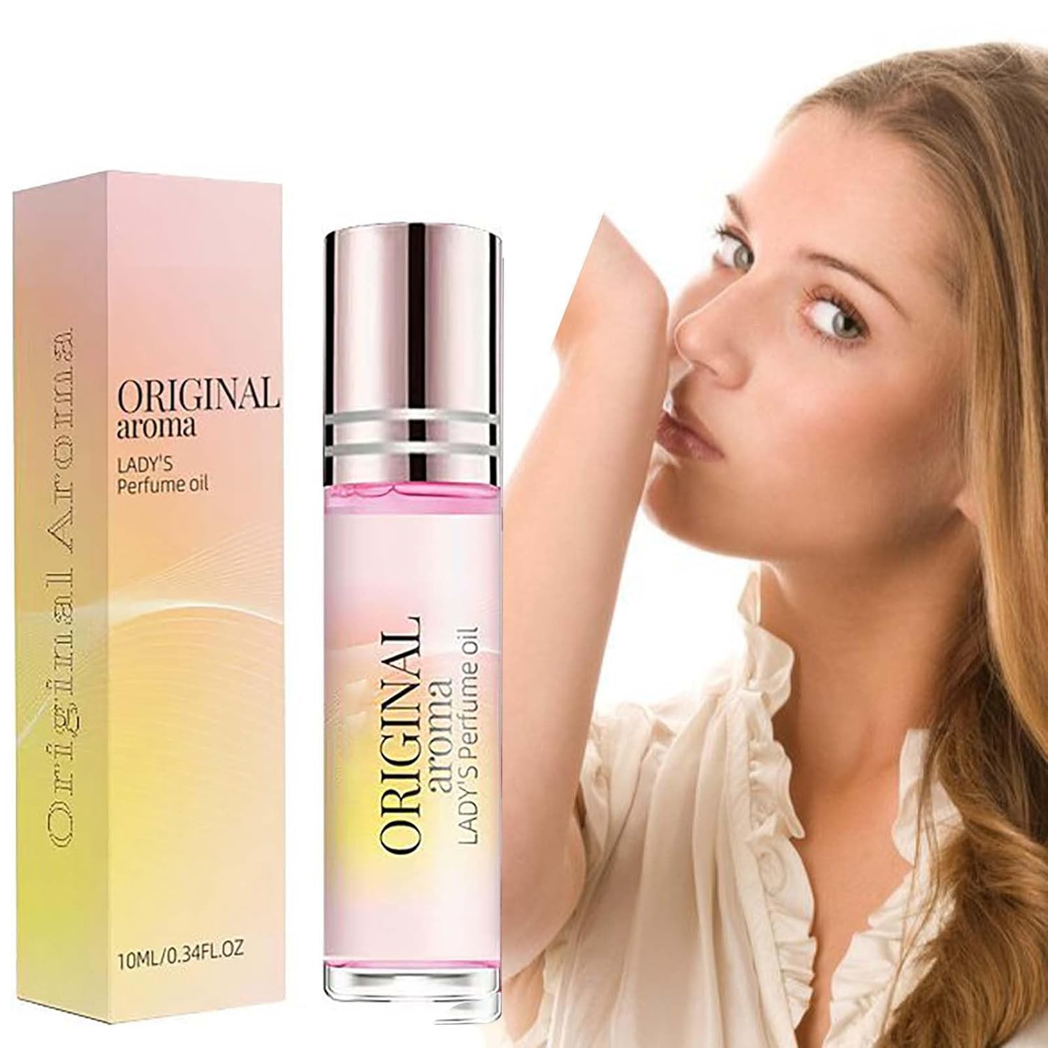 Fresh Vanilla Perfume For Women, Mini Travel Size Roll-On Perfume, Long Lasting Charming Floral Scent, Gift for Women, 10ML  0.34Fl Oz
