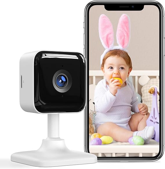 GNCC 1080P Wifi Video Bebek Monitörü, Yenidoğan için, Akıllı Bebek Kamerası Bebek Dadı Kamerası, Gece Görüşlü, Hareket/Ses Algılama, 2 Yönlü Ses, SD/Bulut Depolama, Alexa ile Uyumlu