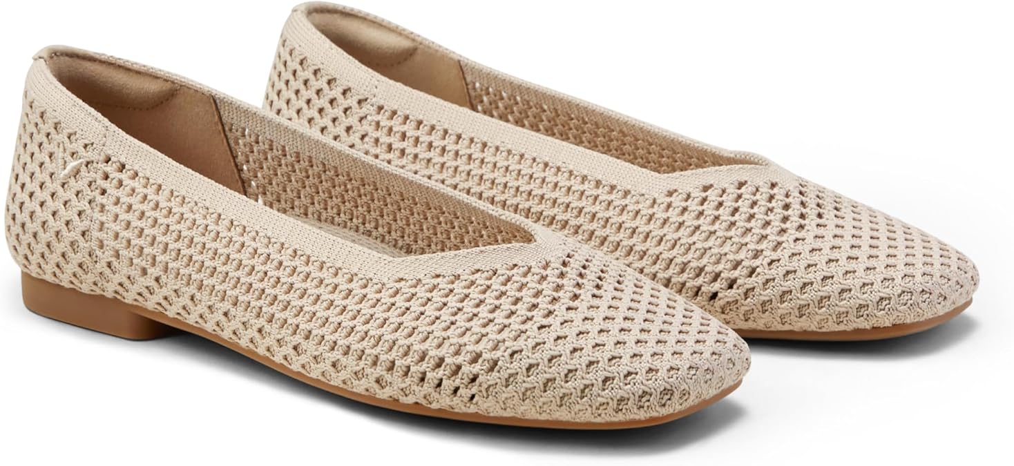 VIVAIA Women's Margot 2.0 Square-Toe Ballet Flats