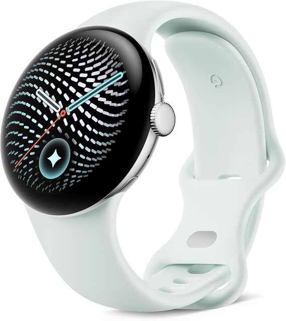 Google Pixel Watch 5 (41 mm) - Smartwatch - Silver Case/Fog Band, Wi-Fi