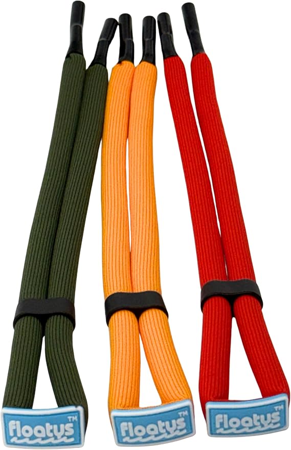 Floating Sunglasses Straps 3 Pack | Adjustable | Lock Tight Connectors | Fun Colors | Polyester | Men Women