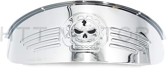 Skull Chrome 7" Headlight Visor Heavy Duty Thick Compatible with H-D XL XLH FXR FX