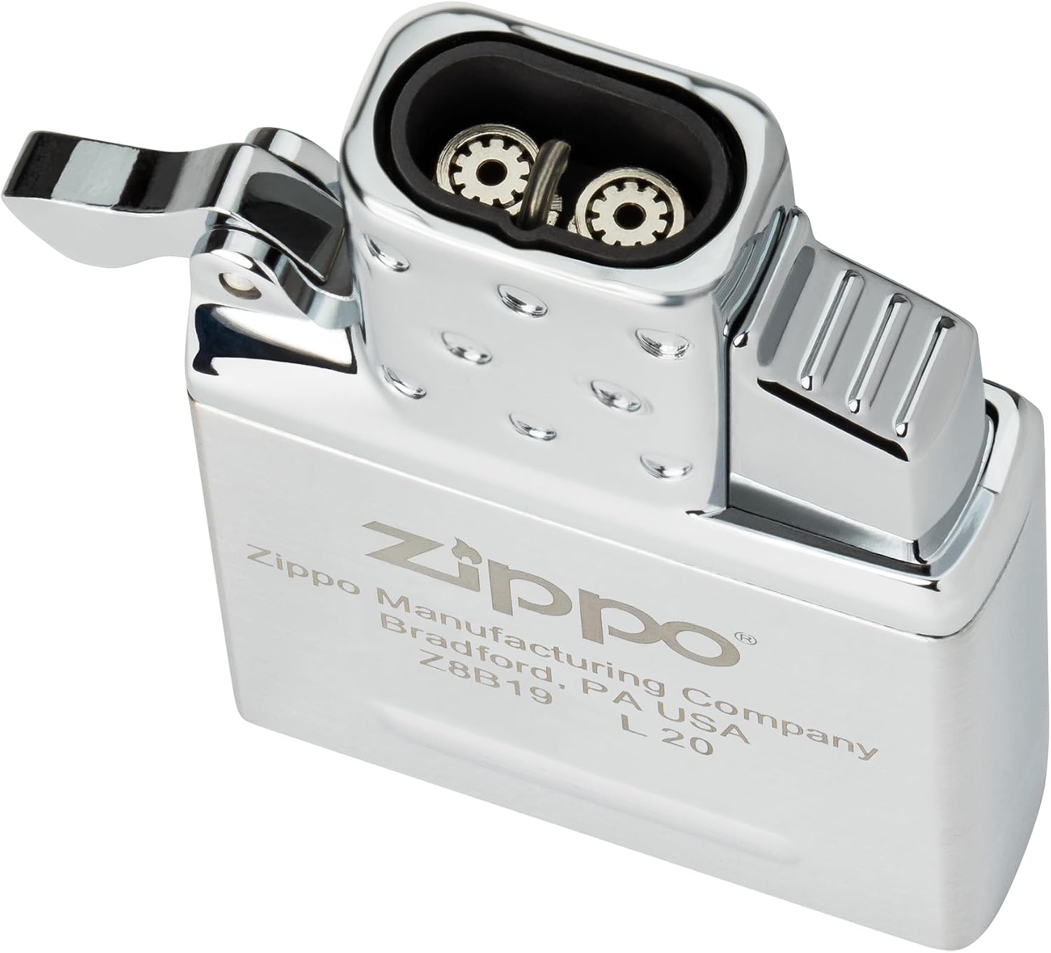 Zippo Unisexs Butane Lighter Insert-Double Torch, Chrome, One Size