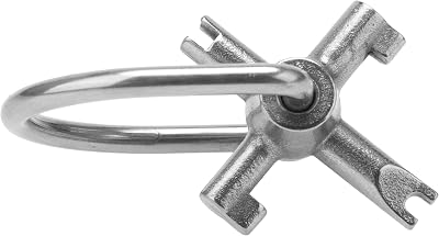 HVAC Tools, Locking Cap Key for 410A and R22 Refrigerants, Universal four Use Multi Key for Refrigerant HVAC Locking Caps, Tamper Resistant 4 Bits
