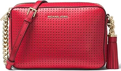 MICHAEL Michael Kors Womens Ginny Medium Camera Bag Bright Red One Size