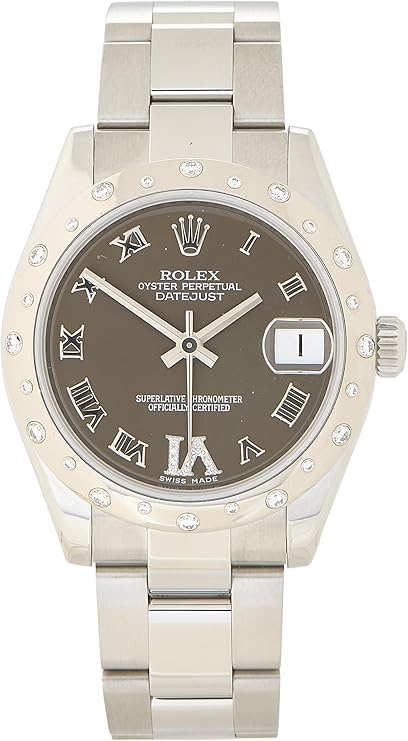 Pre-loved Diamond Bezel Roman Dial Datejust 178344 31mm, Brown