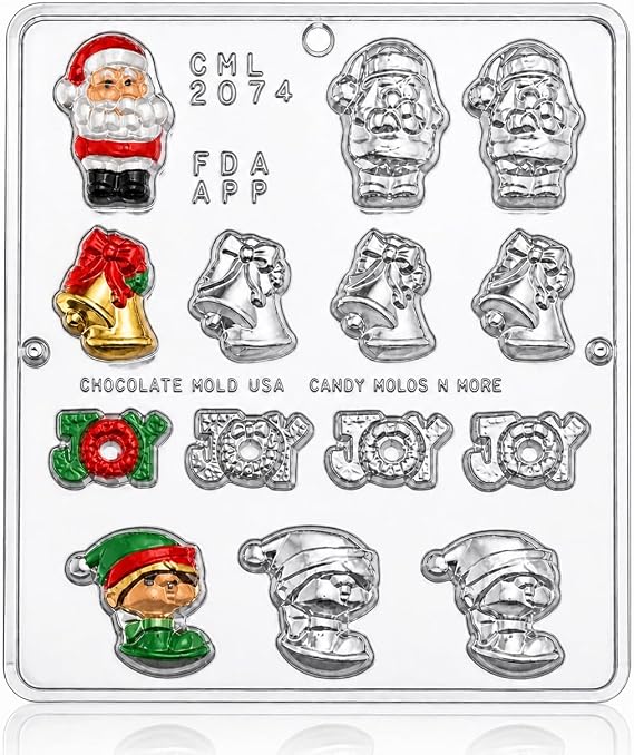 Christmas Assortment Chocolate Candy Mold Christmas 2074