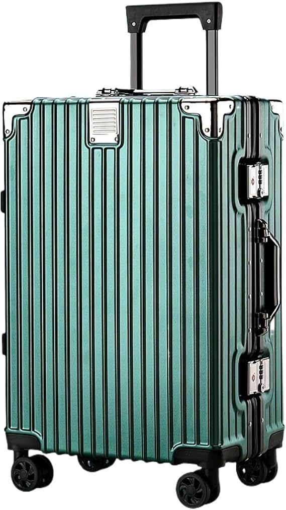 Suitcase Hard Shell Carry on Luggage Lightweight Thickened Tough Aluminum Alloy Suitcase Travel Luggage Anti-Fall Suitcase (Color : G, Size : 20in)