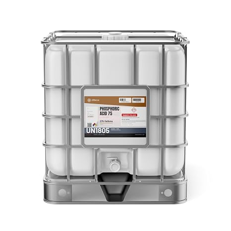 Alliance Chemical Phosphoric Acid 75% ACS Grade - 275 Gallon IBC Tote - Bulk Phosphoric Acid Cleaner for Industrial Manufacturing