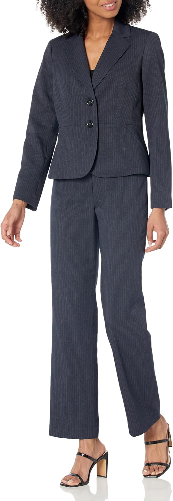 Le Suit Women's Two Button Blazer & Pant 2pc Set