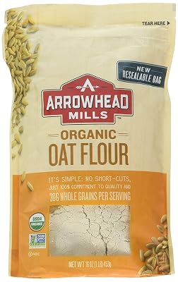 Arrowhead Mills Flour Oat Organic, 16 oz 2 Pack