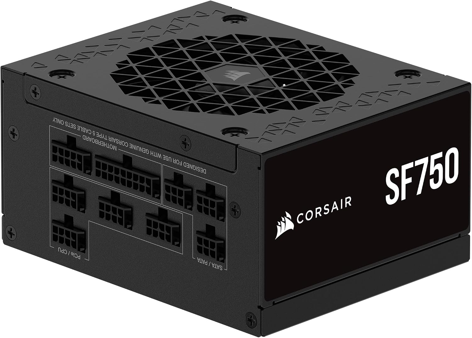 CORSAIR SF750 2024 Fully Modular Low Noise 80 PLUS Platinum ATX Power Supply – ATX 3.1 Compliant – PCIe 5.1 Ready – SFX-to-ATX Bracket Included – Black