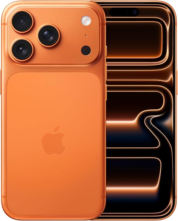 Apple iPhone 17 Pro 512 GB: 120 Hz’e kadar ProMotion teknolojisine sahip 6.3 inç ekran, A19 Pro Çip, Çığır Açıcı Pil Ömrü, Center Stage Ön Kamera özellikli Pro Fusion Kamera Sistemi; Kozmik Turuncu