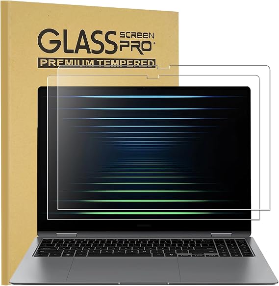 KEANBOLL 2 Pack Tempered Glass Screen Protector for 16-Inch Samsung Galaxy Book5 Pro 360 16" NP960QHA / Galaxy Book5 Pro 16" NP960XHA, Ultra Clear, Anti Scratch, Bubble Free