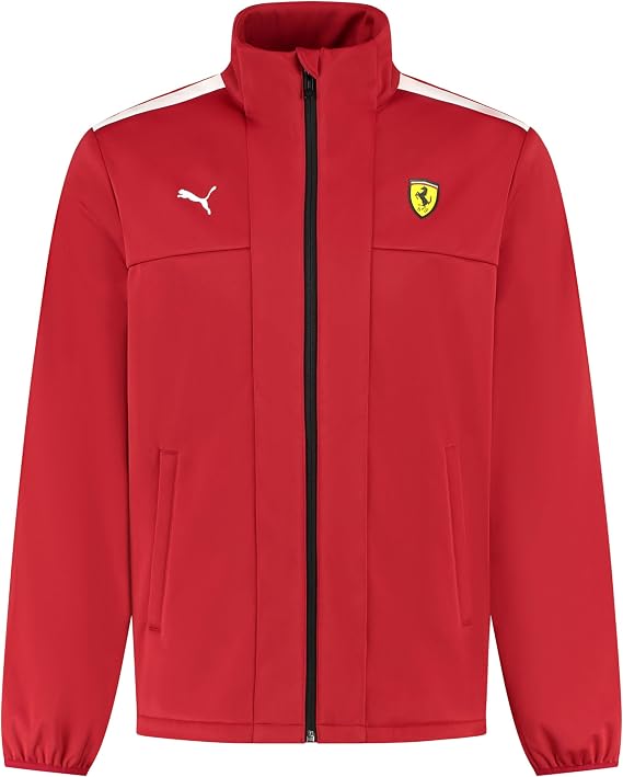 PUMA Scuderia Ferrari F1 Softshell Jacket | Contrast shoulder panels, Officially licensed