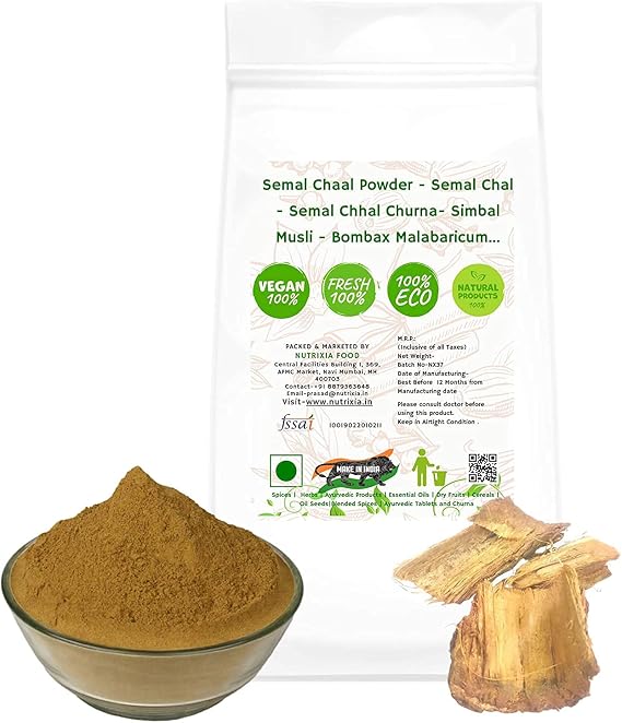 Veena Semal Chaal Powder-Semal Chal-Semal Chhal Churna-Simbal Musli-Bombax Malabaricum (50 GMS)