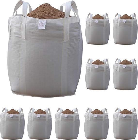 FIBC Bulk Bags, 35x35x43 inches, Pack of 10