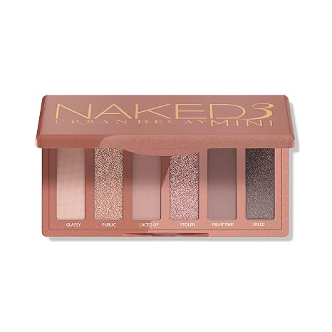 Urban Decay Naked3 Mini Eyeshadow Palette - 6 Rosy Pink Neutral Shadows