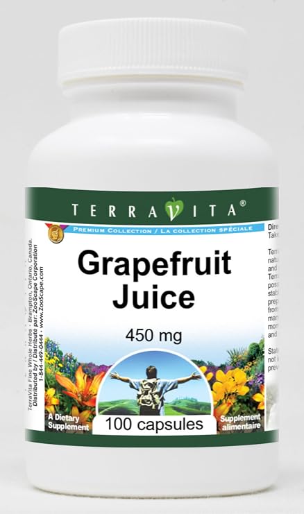 Grapefruit Juice - 450 mg (100 Capsules, ZIN: 521734)