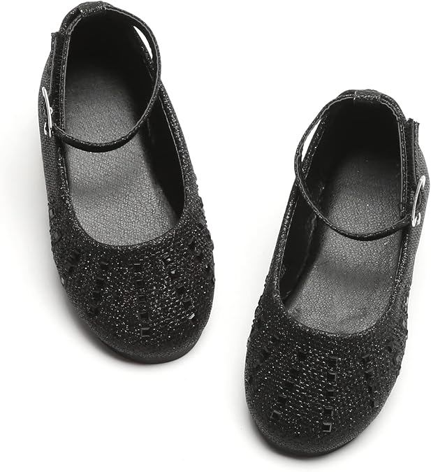 Toddler Flower Girl Dress Shoes - Little Girl Ballet Flats Wedding Party