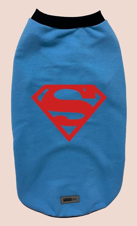 Yeni Sezon Köpek ve Kedi Kıyafeti - Mavi Superman S Beden