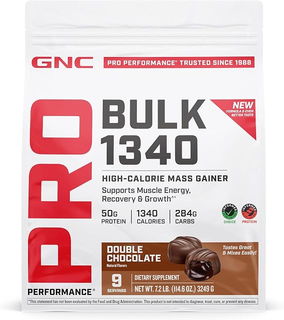 GNC Pro Bulk 1340 2.0, Double Chocolate, 9 Servings