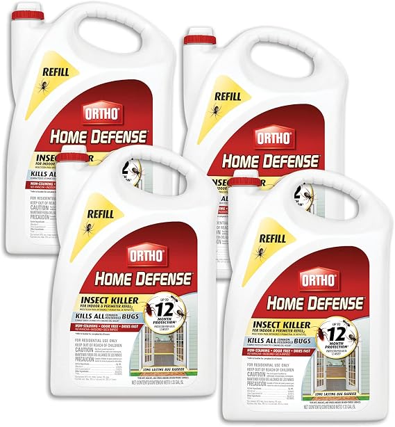 Ortho Home Defense Insect Killer for Indoor & Perimeter Refill 2, 1.33 gal., 4-pack