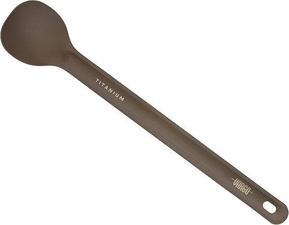 Vargo Titanium Long Handle Spoon | Ultralight and Durable | 0.5 ounces (14 grams)