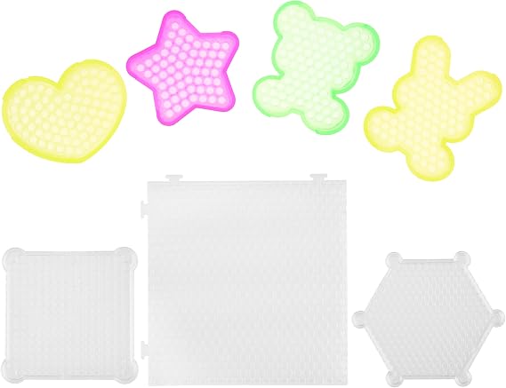 Kare & Kind Water Sticky Beads Pegboards - 7 pcs - Different Shapes and Colors - Kids, DIY, Arts, Craft, Indoor, Outdoor Activities