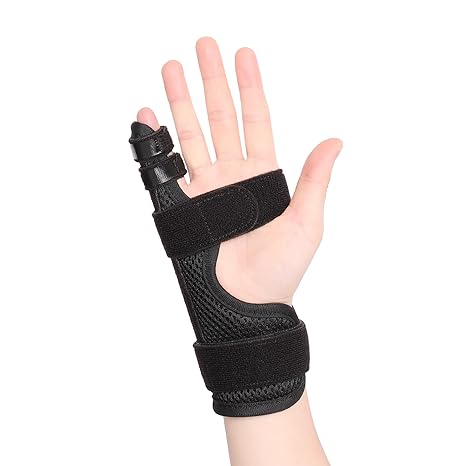 Pinky Finger Splint, Finger Splint for Pinky, Broken Finger, Trigger Finger, Metacarpal Splint Hand Brace, Little Finger Brace for Tendonnitis, Pain Relief, Fits for Left & Right Hand(S)