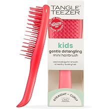 Tangle Teezer Mini, Ultimate Detangler saç fırçası, ıslak saça yumuşak, 2 katta fırça ve konforlu sap, çocuklar ve seyahatler için ideal, düğümleri ve saç kırılmalarını azaltır, renk: pembe punch