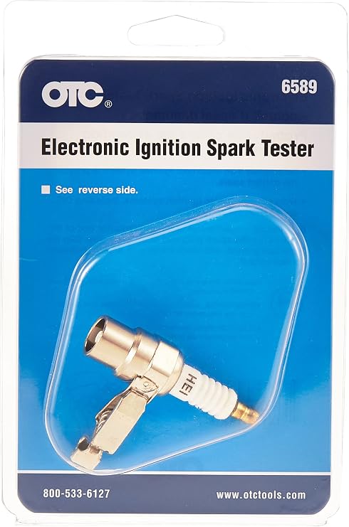 OTC 6589 Electronic Ignition Spark Tester - Simply Insert Into Spark Plug Wire Being Tested and Ground the Clamp then Crank/Start Vehicle and View Results
