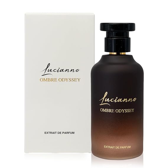 Lucianno Ombre Odyssey 100mL Extrait De Parfum, Long Lasting Perfume for Men & Women, Aromatic Aquatic Fragrance with Oud, Saffron, Amber Notes, Luxury Gift for Men & Women