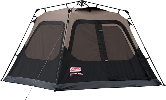 Coleman 4/6/8/10 Person Instant Camping Tent with 1-Minute Setup, Large Family Tent with Pre-Attached Poles, Air Vent, Carry Bag, Sets Up in About 60 Seconds