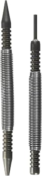 Spring Tools PM407 Professional Door Hinge Pin Remover & Nail Set Tool - Hammerless Door Pin Removal - Dual Nail Set for Trim Work - Spring Powered Nail Setter - Painter & Carpenter Essential Tool