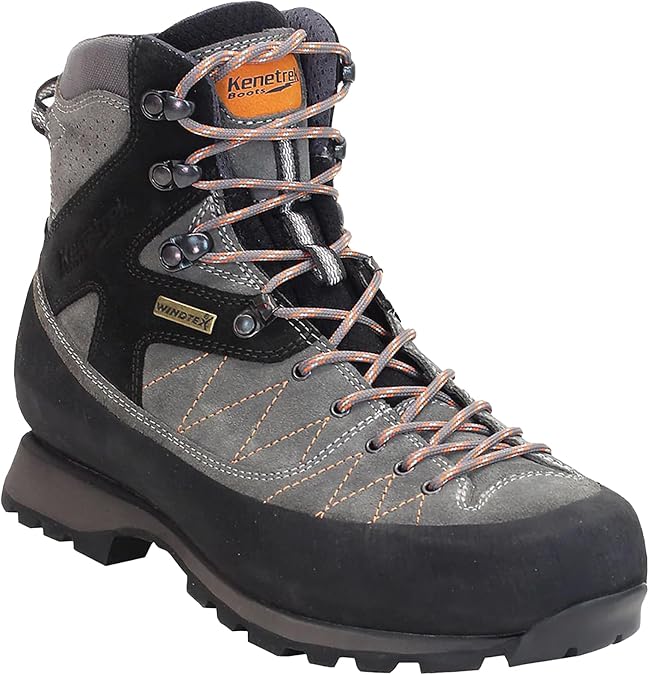 Kenetrek Men's Bridger High Hiking Boots | 7" Tall, Leather Uppers, Full-Length Nylon Midsole, High-Traction Outsole