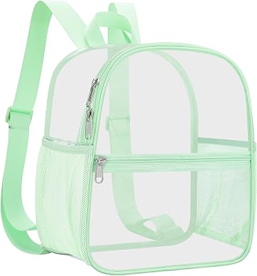 USPECLARE Clear Backpack Stadium Approved 12X11x6, Waterproof Clear Bag Stadium Backpack for Concert Work Sport Event