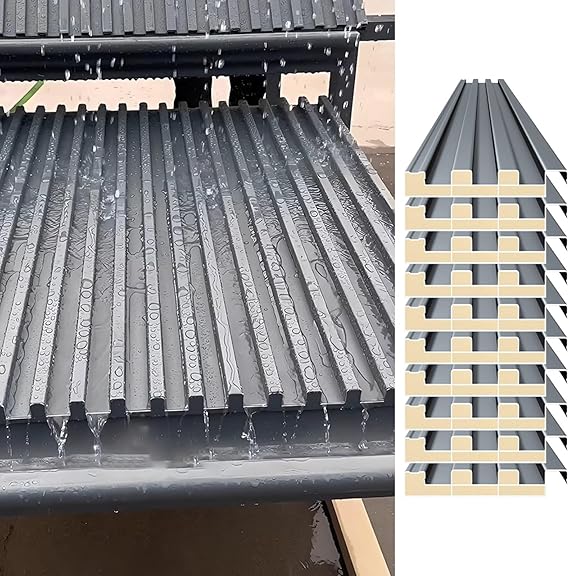 Roofing Sheets 10 Pcs Waterproof Corrugated Roofing Panels, 10 12 16 Ft Long Side Panel Roofing Tiles, Cladding Metal Windproof Board for Pergola Garages Shed(L-1.8m/5.9ft)